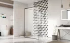 Walk-in, Radaway Modo X Black I Frame Walk-in fekete zuhanyfal 130 átlátszó