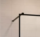 Walk-in, Radaway Modo X Black I Factory Walk-in fekete zuhanyfal 130 átlátszó