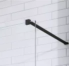 Walk-in, Radaway Modo X Black I Walk-in fekete zuhanyfal 150 átlátszó