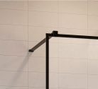Walk-in, Radaway Modo New Black II Frame Walk-in fekete zuhanyfal 120 átlátszó