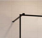 Walk-in, Radaway Modo X Black II Frame Walk-in fekete zuhanyfal 140 átlátszó
