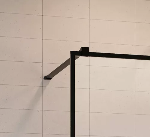 Walk-in, Radaway Modo X Black II Factory Walk-in fekete zuhanyfal 150 átlátszó