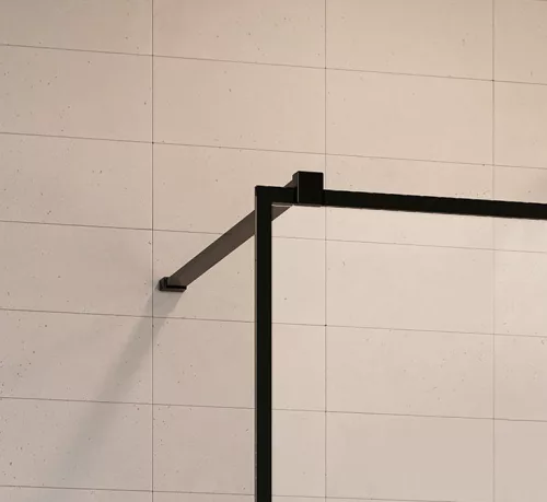 Walk-in, Radaway Modo New Black II Factory Walk-in fekete zuhanyfal 85 átlátszó