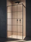 Walk-in, Radaway Modo New Black II Factory Walk-in fekete zuhanyfal 160 átlátszó