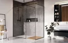 Walk-in, Radaway Modo X Black III Frame Walk-in fekete zuhanyfal 90x140 átlátszó