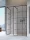 Walk-in, Radaway Modo X Black III Factory Walk-in fekete zuhanyfal 90x90 átlátszó