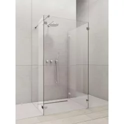   Walk-in, Radaway Euphoria Walk-in IV zuhanyfal 80x100 átlátszó