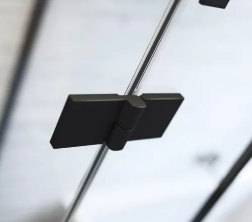 Zuhanyajtó, Radaway Essenza Black DWJ fekete zuhanyajtó 90 átlátszó jobbos