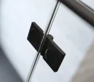 Zuhanyajtó, Radaway Essenza Black DWJ fekete zuhanyajtó 90 átlátszó jobbos
