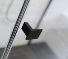 Zuhanyajtó, Radaway Essenza Black DWJ fekete zuhanyajtó 110 átlátszó balos