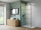 Walk-in, Radaway Nes Black Walk-in II Factory fekete zuhanyfal 110 átlátszó