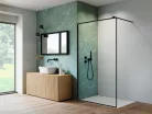 Walk-in, Radaway Nes Black Walk-in II Frame fekete zuhanyfal 70 átlátszó