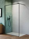 Walk-in, Radaway Nes Black Walk-in II Frame fekete zuhanyfal 90 átlátszó