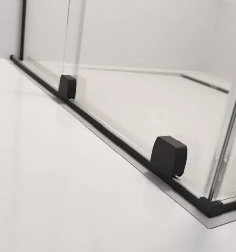Walk-in, Radaway Furo Black Walk-in fekete zuhanyfal 80 átlátszó balos