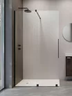 Walk-in, Radaway Furo Black Walk-in fekete zuhanyfal 80 átlátszó jobbos