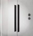 Walk-in, Radaway Furo Black Walk-in fekete zuhanyfal 80 átlátszó jobbos