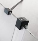 Walk-in, Radaway Furo Black Walk-in fekete zuhanyfal 90 átlátszó balos