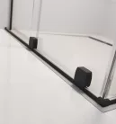 Walk-in, Radaway Furo Black Walk-in fekete zuhanyfal 90 átlátszó balos