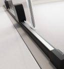 Walk-in, Radaway Furo Black Walk-in fekete zuhanyfal 90 átlátszó balos