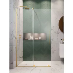  Walk-in, Radaway Furo Gold Walk-in arany zuhanyfal 80 átlátszó balos