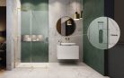 Walk-in, Radaway Furo Gold Walk-in arany zuhanyfal 80 átlátszó balos