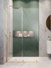 Walk-in, Radaway Furo Gold Walk-in arany zuhanyfal 80 átlátszó jobbos