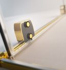 Walk-in, Radaway Furo Gold Walk-in arany zuhanyfal 80 átlátszó jobbos