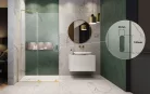 Walk-in, Radaway Furo Gold Walk-in arany zuhanyfal 90 átlátszó balos