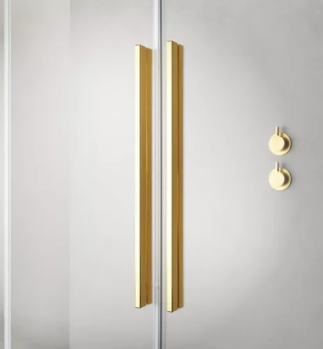 Walk-in, Radaway Furo Gold Walk-in arany zuhanyfal 90 átlátszó jobbos