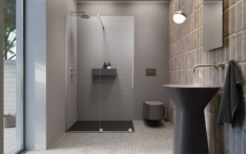 Walk-in, Radaway Furo Walk-in zuhanyfal 90 átlátszó jobbos