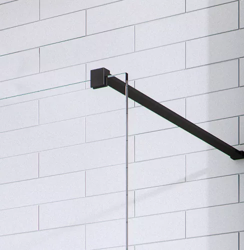 Walk-in, Radaway Modo New Black I Walk-in fekete zuhanyfal 150 átlátszó
