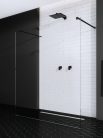 Walk-in, Radaway Modo New Black I Walk-in fekete zuhanyfal 160 átlátszó