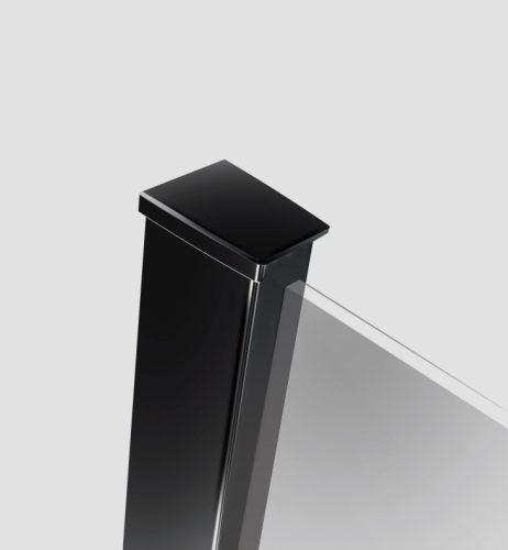 Walk-in, Radaway Modo New Black II Walk-in fekete zuhanyfal 60 átlátszó