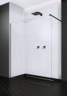 Walk-in, Radaway Modo New Black II Walk-in fekete zuhanyfal 145 átlátszó