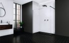 Walk-in, Radaway Modo New Black II Walk-in fekete zuhanyfal 145 átlátszó