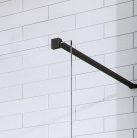 Walk-in, Radaway Modo New Black II Walk-in fekete zuhanyfal 155 átlátszó