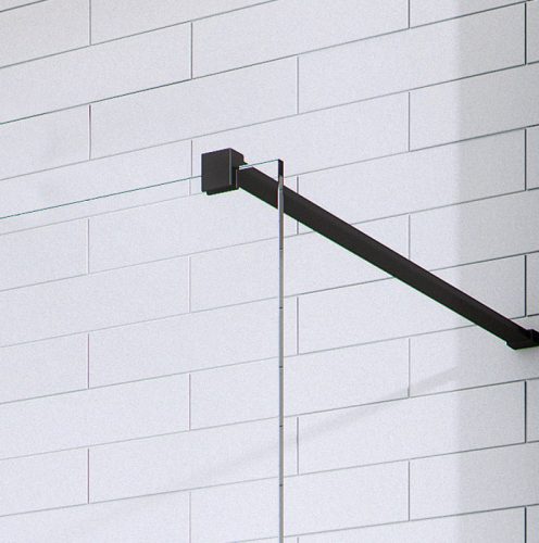 Walk-in, Radaway Modo New Black II Walk-in fekete zuhanyfal 90 átlátszó