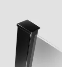 Walk-in, Radaway Modo New Black III Walk-in fekete zuhanyfal 90x140 átlátszó