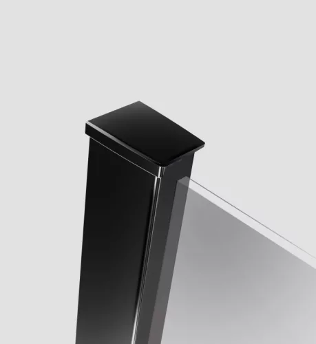 Walk-in, Radaway Modo New Black III Walk-in fekete zuhanyfal 90x140 átlátszó