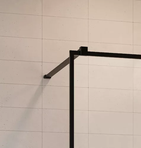 Walk-in, Radaway Modo New Black III Walk-in fekete zuhanyfal 90x140 átlátszó