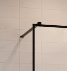 Walk-in, Radaway Modo X Black II Walk-in fekete zuhanyfal 65 átlátszó