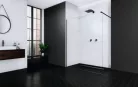 Walk-in, Radaway Modo X Black II Walk-in fekete zuhanyfal 75 átlátszó
