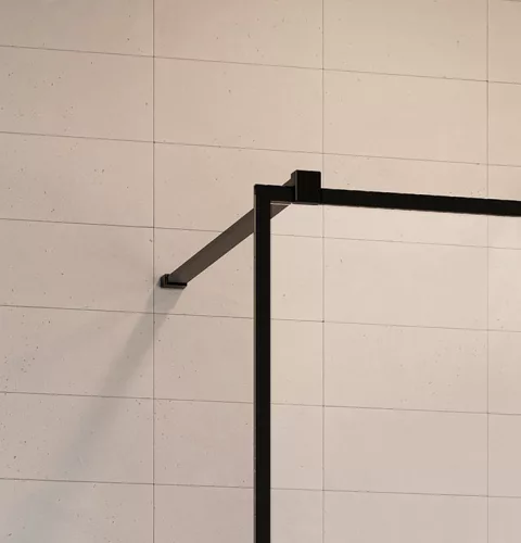 Walk-in, Radaway Modo X Black III Walk-in fekete zuhanyfal 90x140 átlátszó