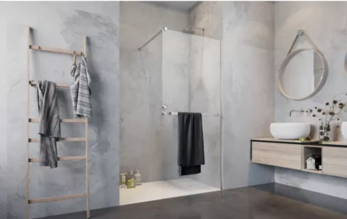 Walk-in, Radaway Modo New II Walk-in zuhanyfal törölközőtartóval 85 átlátszó