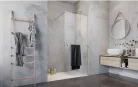 Walk-in, Radaway Modo New II Walk-in zuhanyfal törölközőtartóval 90 átlátszó