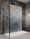 Walk-in, Radaway Modo New Black IV Walk-in fekete zuhanyfal 120x85 átlátszó