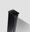 Walk-in, Radaway Modo New Black IV Walk-in fekete zuhanyfal 120x85 átlátszó