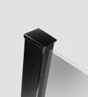 Walk-in, Radaway Modo New Black IV Walk-in fekete zuhanyfal 120x95 átlátszó