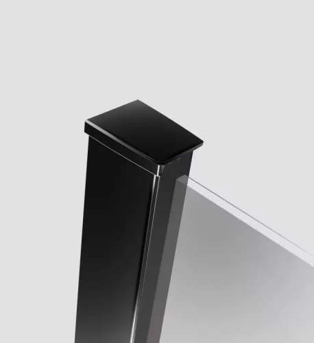 Walk-in, Radaway Modo New Black IV Walk-in fekete zuhanyfal 140x85 átlátszó