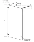 Walk-in, Radaway Euphoria Walk-in VI zuhanyfal 90x100 átlátszó